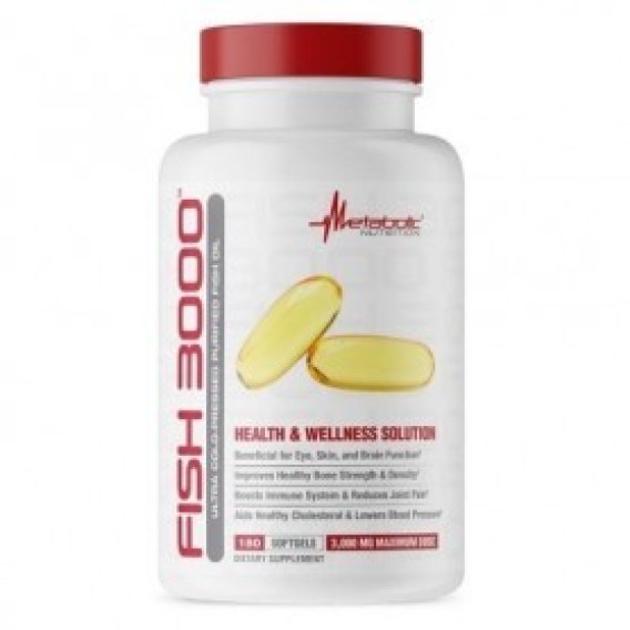 Metabolic Nutrition - Fish 3000 180 caps Metabolic Nutrition
